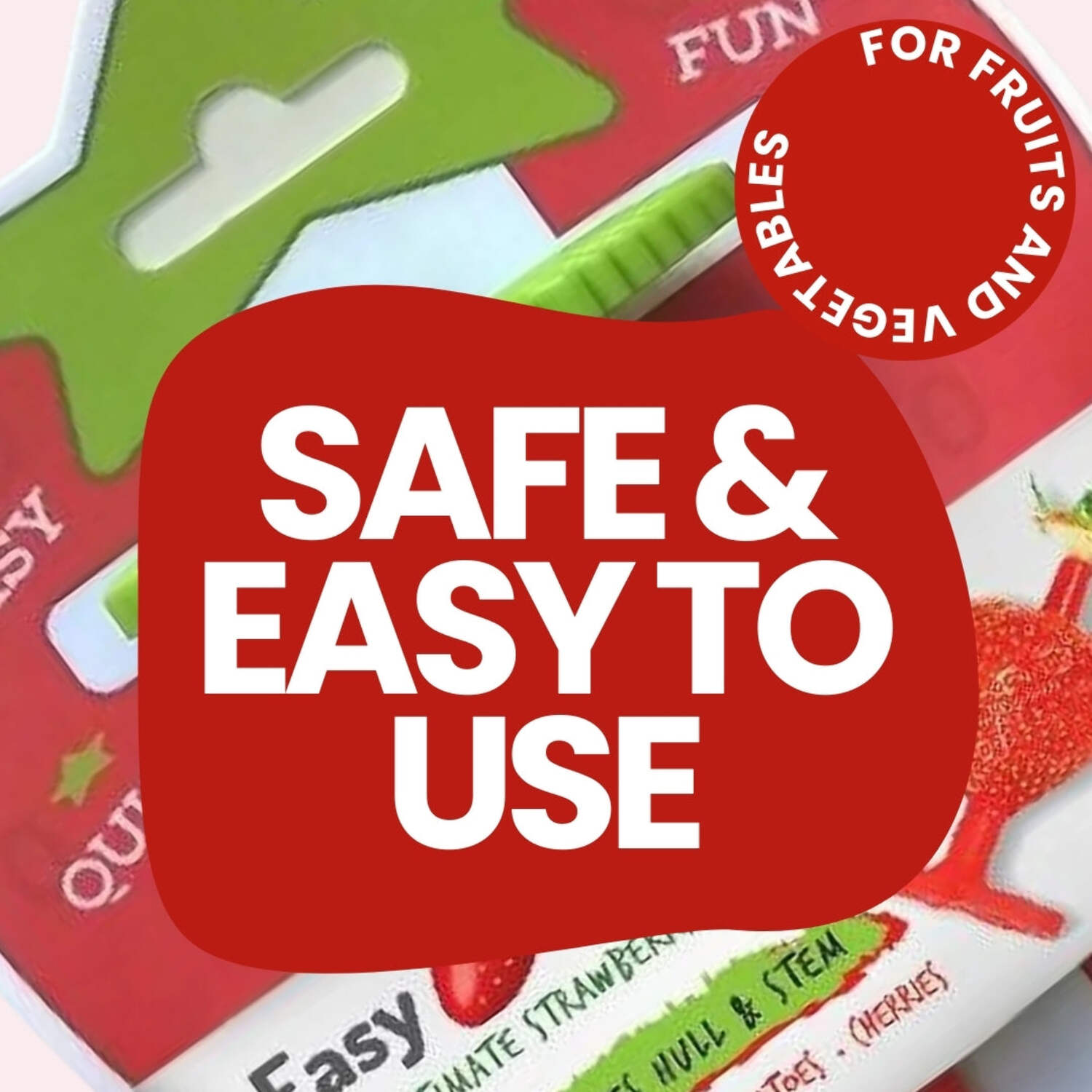 Easy Strawberry Huller Tool Quick Stem Remover for Fresh Berries, Fruits, and Vegetables