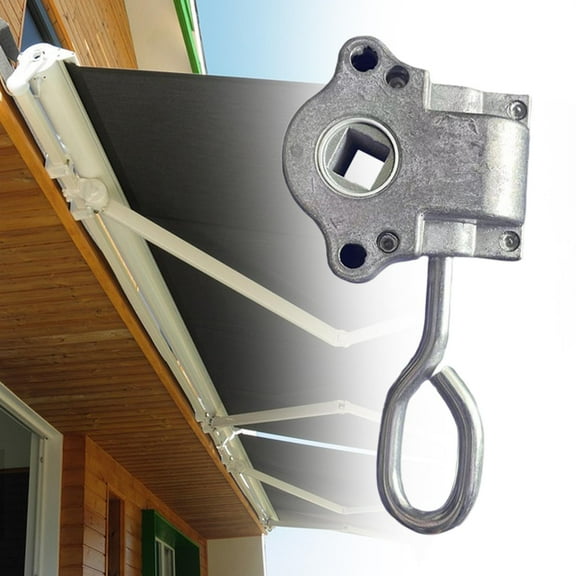Colaxi Outdoor Awning Crank Gearbox Awning Worm Gear Parts Aluminium Alloy Patio Retractable Replacement Lightweight Sunshades Parts