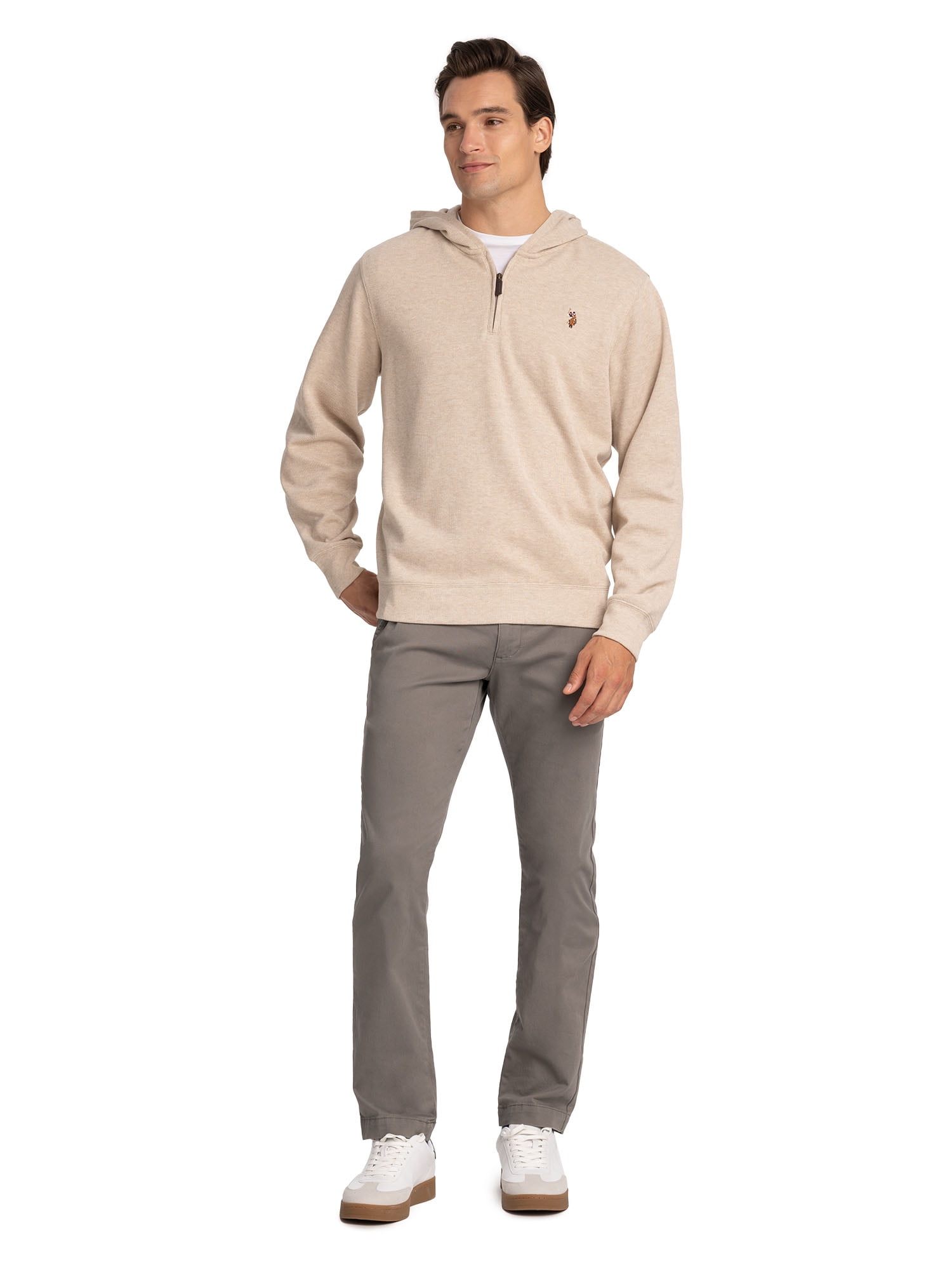 U.S. Polo Assn. Men's Flatback Quartzip Hoodie