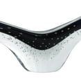 thumbnail image 5 of 16" x 11" Dark Blue Glass Cutout Oval Ombre Abstract Sculpture with Bubble Texturing and Clear Accents, by DecMode, 5 of 10