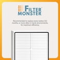 thumbnail image 6 of Filter-Monster True HEPA Replacement Filter Compatible with Whirlpool 1183051K Air Purifier Filter for Models AP25030K, APR25530L, APR25130L, AP150, 6 of 6