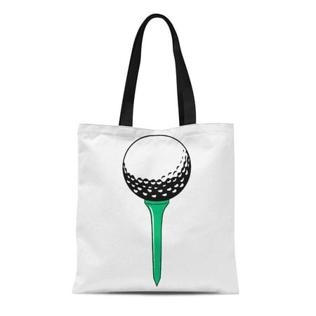 ASHLEIGH Canvas Tote Bag Sport Golf Ball Golfing Golfer Wholesale Reusable Handbag Shoulder Grocery Shopping Bags