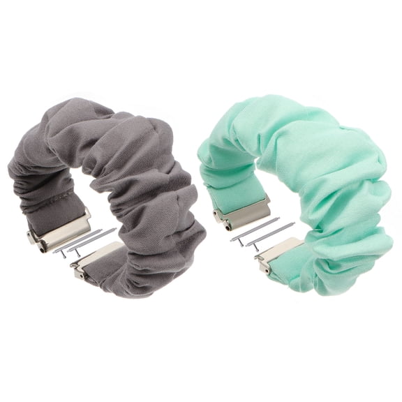 CRILSTYLEO Assorted Color Scrunchie Bands For Watch 2 Wrist Band 2Set