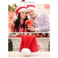 thumbnail image 4 of Matsuzay Sombrero de Navidad Suministros para fiestas tradicionales Adorno de vestimenta para festivales Adultos Niños Felpa Sombreros de Papá Noel Kits de decoración para fiestas Matsuzay HA068315-00, 4 of 6