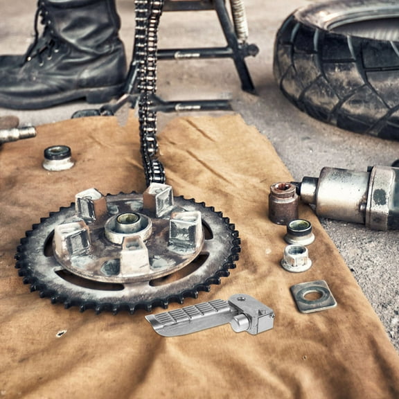 FUTUREORYY Foldable Scooter Pegs Motorcycle Foot Pegs Silver 1 Pair