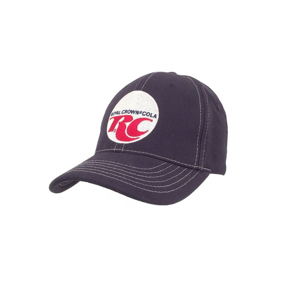 Tee Luv Men's Royal Crown RC Cola Logo Baseball Hat