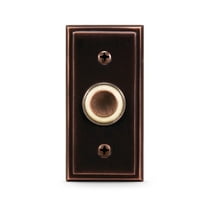 Heath Zenith Heath Zenith Oil Rubbed Bronze Metal Wired Lighted Push Doorbell Button