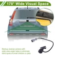 thumbnail image 3 of Unique Bargains Car  Camera Rear View Backup Reverse Camera for Hyundai Santa Fe 2013-1016, 3 of 7