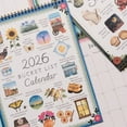 thumbnail image 2 of LEJHVAQK 2026 Bucket List Calendar - Creative Art Watercolor Monthly Planner - Desktop Time Reminder Card & Home Decor Desk Ornament - Perfect Gift(B 3PCS), 2 of 9
