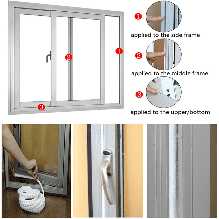 Brush Seal Weatherstripping For Window And Door