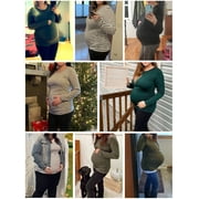 Long Sleeve Pregnancy Shirts Tops Maternity Clothes for Women 3-Pack