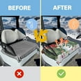 thumbnail image 4 of HUIACONG Christmas Snowman Golf Cart Seat Cover Easy to Clean Comfortable Golf Cart Seat Protector Cover Easy to Install Protection Interior Accessories Suitable for EZGO Yamaha Club Cars, 4 of 7