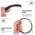 thumbnail image 3 of unbranded 2Ud Cable De Para Con Núcleo De Inoxidable Color Negro Para Delanteros Y Traseros, 3 of 8