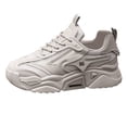thumbnail image 2 of Womens Sneakers Low-top Breathable Solid Color Mesh Sneakers for Women Lace Up Platform Casual Comfortable Trainers Fashion Versatile Candy Color, 2 of 5