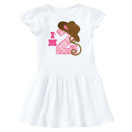 2nd Birthday 2 Year Old Cowgirl Hat Toddler Dress (Best Dresses For 13 Year Olds)