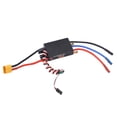 thumbnail image 2 of Fyearfly Controlador de Velocidad electrónico, Controlador de Velocidad electrónico sin escobillas 60A con Enchufe XT60 Interruptor BEC Impermeable RC Boat ESC Negro, 2 of 5