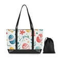 thumbnail image 7 of FORMRS Canvas Laptop Tote Bag for Women with 15.6" Computer Compartments Shoulder Handbag, Cute Easter Eggs, 7 of 7