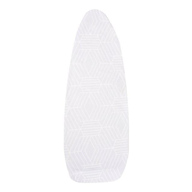 funda para burro de planchar de algodón 1.30 m x 55 cm gris