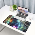 thumbnail image 4 of Kdxio Cosmic Cat In Window Print Large Gaming Mouse Pad,Non-Slip Base,Water Resist Keyboard Pad for Gamer,Office & Home,29.5 x 15.8 in, 4 of 6