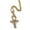 Gold, variant on 14K Gold Over Finish Simulated Diamond Iced out Bling Custom Eye Of Horus Egyptian Ankh Cross Charm Pendant Necklace, Free Rope Chain, Gift