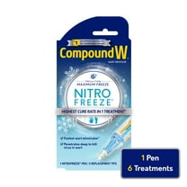 Compound W NitroFreeze Wart Remover, Maximum Freeze, 6 Stick Applications