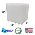 thumbnail image 2 of Foamma White Foam Pit Cubes/Blocks 8” x 8” x 8” 30 Pack for Gymnastics, Freerunning and Parkour Courses, Skateboard Parks, BMX, Trampoline Arenas, 2 of 2