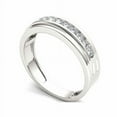 thumbnail image 2 of Men's 1/5 Carat T.W. Diamond 10kt White Gold Wedding Band, 2 of 5