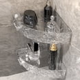 thumbnail image 2 of Shoreew Bathroom Storage Rack Wall Corner Shelf Strong Load-bearing Large Capacity Transparent Makeup Holder Shower Caddy, 2 of 7