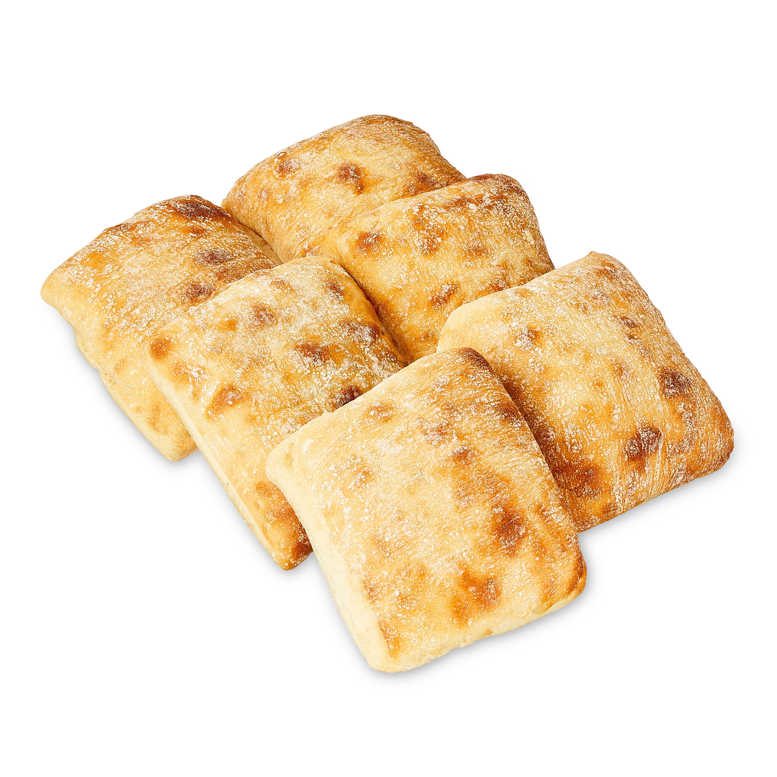 Marketside Italian Style Ciabatta Sandwich Rolls, Shelf-Stable, 18 oz, 6 Count
