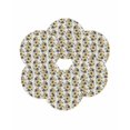 thumbnail image 7 of 15 Inch Round Placemats Set of 6, Yellow Floral Non Slip Heat Insulation PP Table Mats, Abstract Watercolor Flower Leaf Plant Washable Place Mats for Kitchen Dining Party Table Decor, 7 of 7