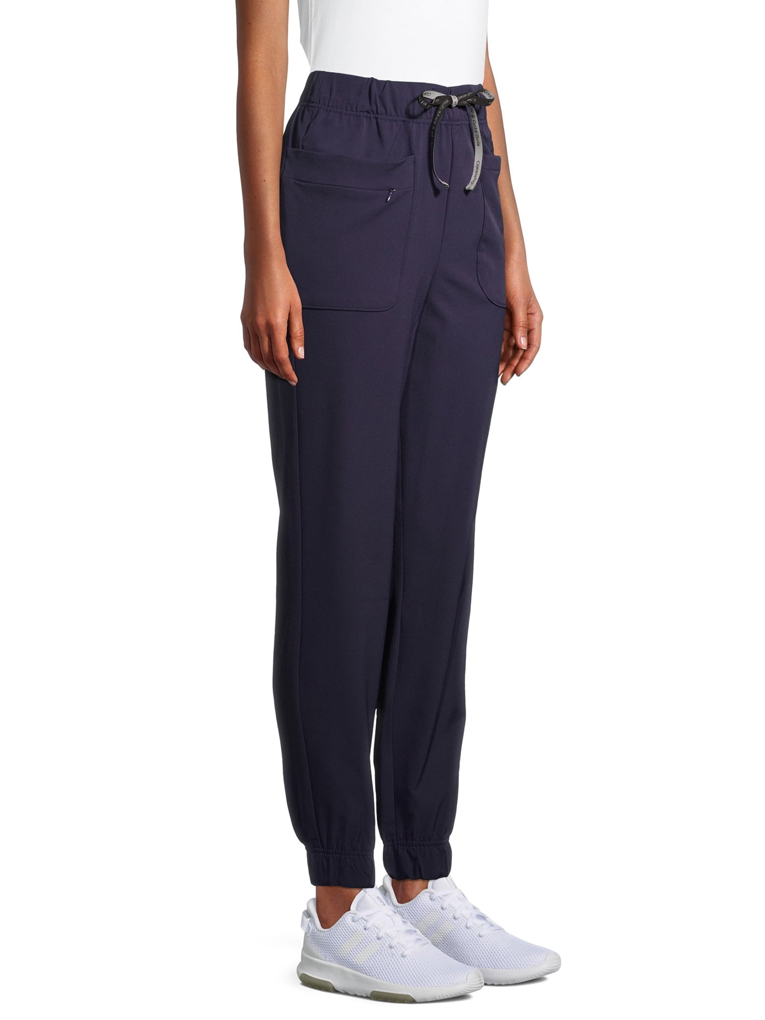 ClimateRight by Cuddl Duds Women's Stretch Woven Jogger Scrub Pants