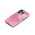 thumbnail image 3 of DesignSkinz Scratch-Resistant Hard Slim Case Compatible with iPhone 13 (Compatible with MagSafe) - Marbleized Pink Paradise V2, 3 of 9