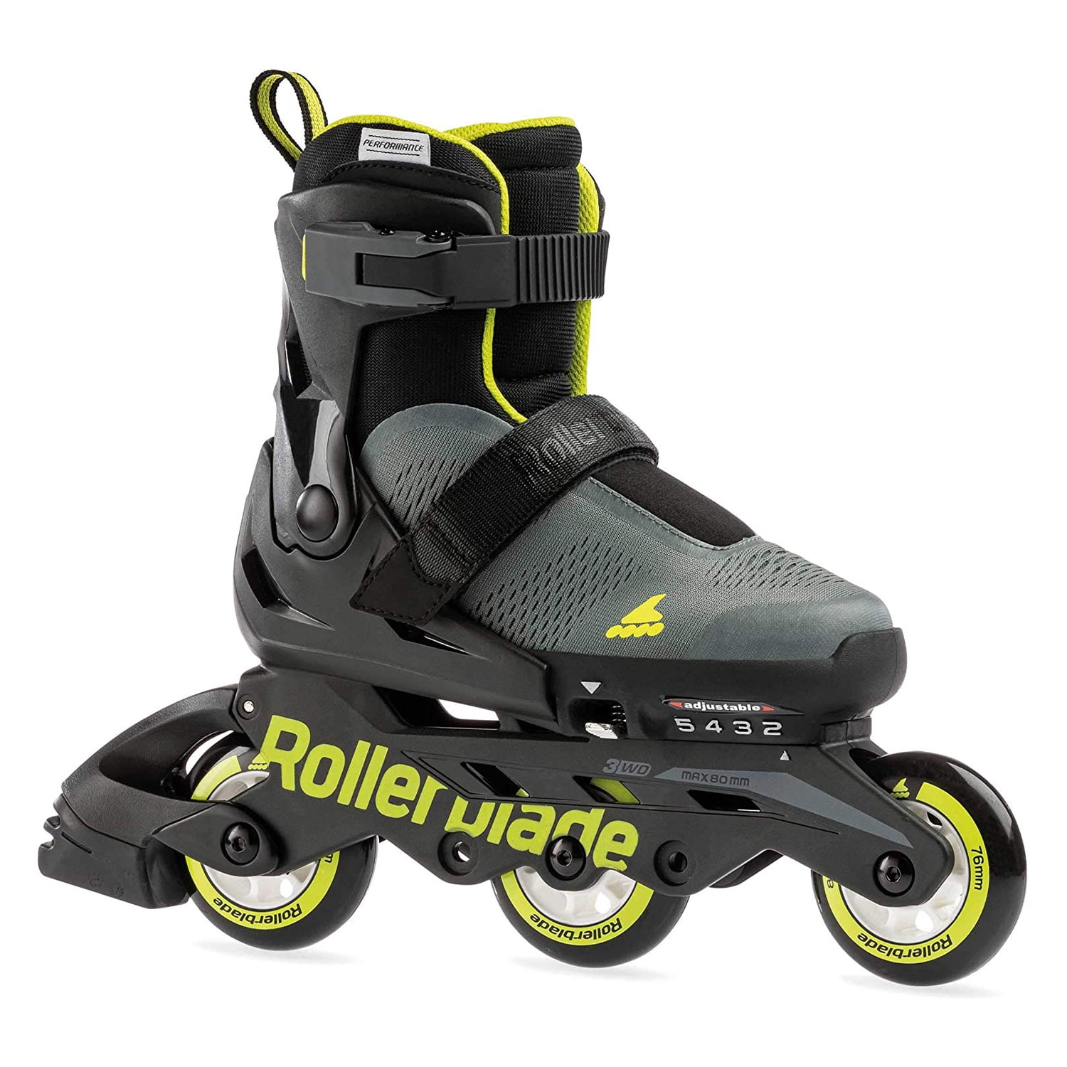 Rollerblade Microblade 3WD Inline Roller Skates for Kids Size 2 to 5