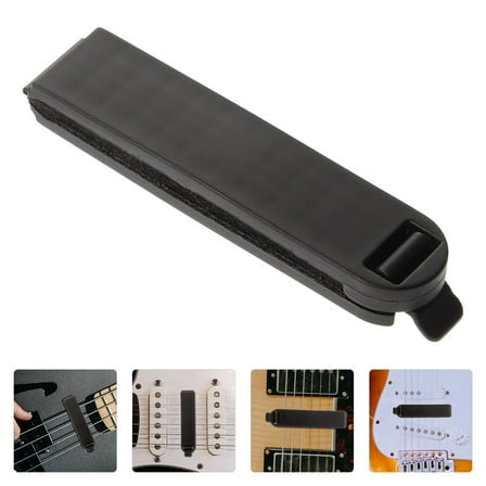 HONMEET Black Acoustic Guitar Mute Adjustable Tension Practice Sound Dampener for Quiet Guitar Playing