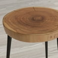thumbnail image 4 of Jofran Global Archive Flat-Pack Wood and Iron Accent Tables (Set of 2), 4 of 5