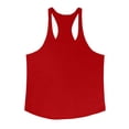 thumbnail image 6 of Wxolcjlv Solid Slim Fit Y Back Workout Tank Top for Men Sleeveless Stretchy Gym Training Athletic Camisole, 6 of 6