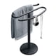 thumbnail image 5 of Toallero de baño simple, colgador de toallas de mano de mesa de acero inoxidable, toallero de baño de base redonda independiente, 5 of 8
