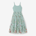 thumbnail image 2 of PatPat Family Matching Solid Color/ Raglan Sleeves Tee and Cami Embroidered Tulle Strap Dress Sets, 2 of 6