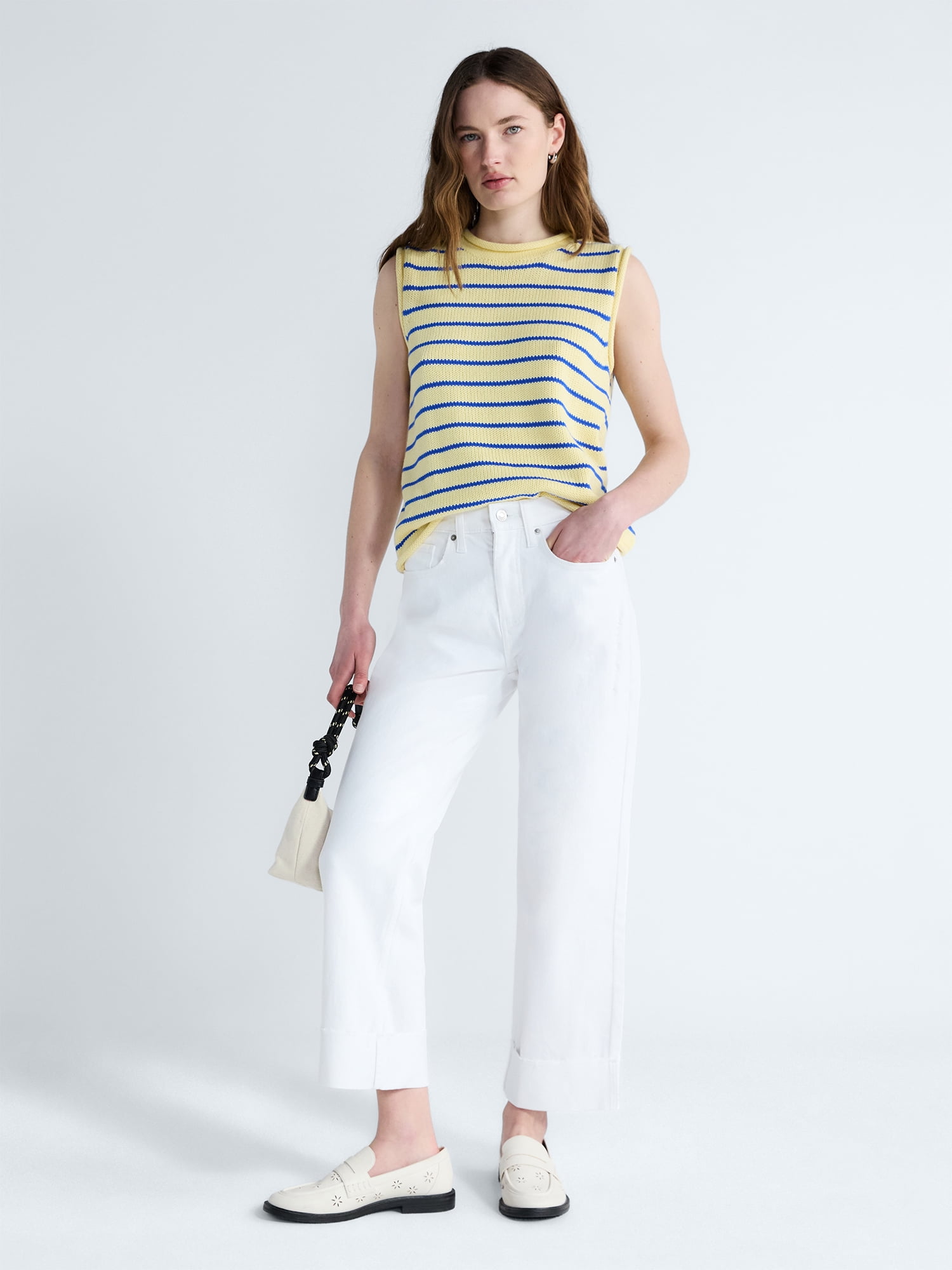 Free Assembly Women's High Rise Straight Cropped Jeans, Sizes 0-18