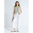 thumbnail image 2 of Free Assembly Women's High Rise Straight Cropped Jeans, Sizes 0-18, 2 of 5