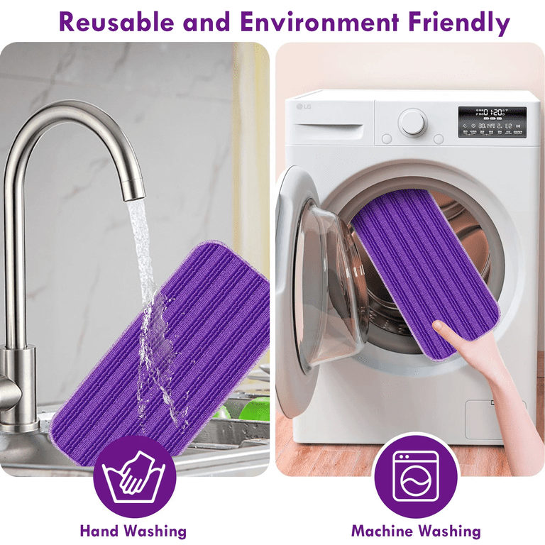MYSPRI Microfiber Wet Flat Mops for Floors photo 5