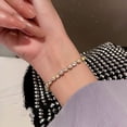 thumbnail image 3 of Nueva pulsera de mujer brillante chapada en oro ajustable con diamantes de imitación completamente con incrustaciones, pulsera de circón con forma de gota a la moda, regalo de joyería, 3 of 5