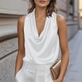 thumbnail image 2 of Shapewear for Women Satin Blouses for Button Down Shirts Long Sleeve Tops Tank Top, 2 of 4