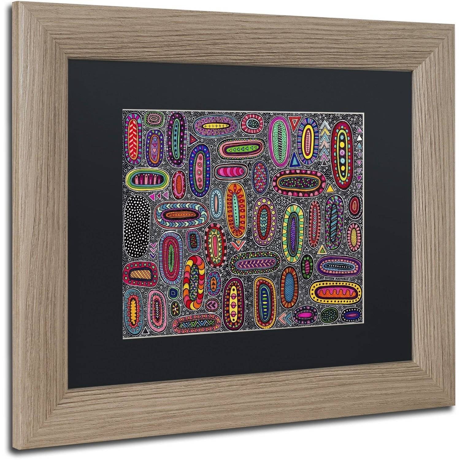 Trademark Fine Art "Microscopic" Canvas Art by Hello Angel, Black Matte, Birch Frame