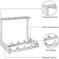 thumbnail image 3 of Wall Mount Wine Rack w/ Glass Holder & Storage Shelf Organizer Home Decor Gray, 3 of 7