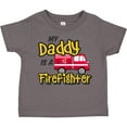 thumbnail image 3 of Inktastic My Daddy is a Firefighter with Fire Truck Boys or Girls Toddler T-Shirt, 3 of 5