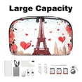 thumbnail image 3 of Valentine's Day Waterproof Oxford Fabric Charger Case for Electronic Devices, Hard Drive, Cords, Cables, and Phone - 5.9x9.44x3.14 Inches, 3 of 6