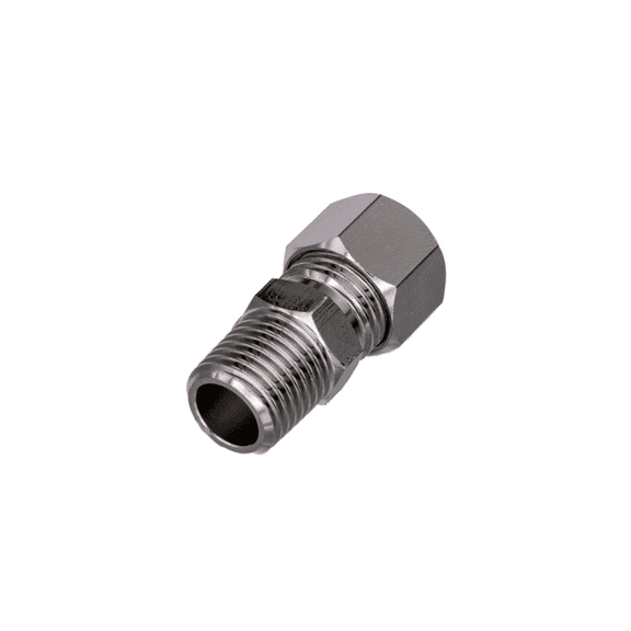 Flo Supply 1/4" NPT Male x 3/8" Compression Straight Fitting