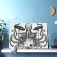 thumbnail image 6 of 12x18 inch Canvas Hanging Picture Painting A Squid Drummer,Music Studio Canvas Decor Accessory,Exquisite A Squid Drummer Modern Style Paintings Prints,For Music Enthusiast Gift,Cafe,Man Cave, 6 of 6