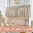 thumbnail image 5 of Pinmoco Memory Foam Upholstered Headboard with Height Adjustable and Ergonomic Head Board for Queen Bed, Fluff Light Camel, 5 of 9